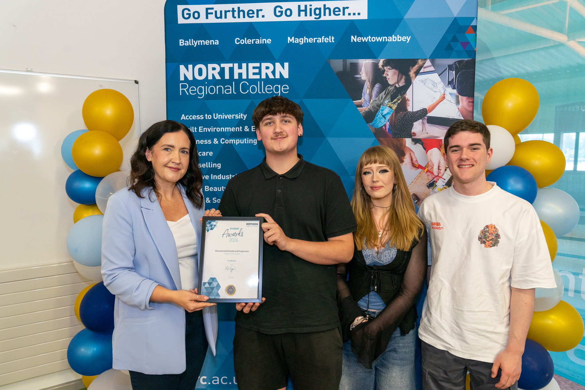 Newtownabbey Students Celebrated at Northern Regional College Student Awards