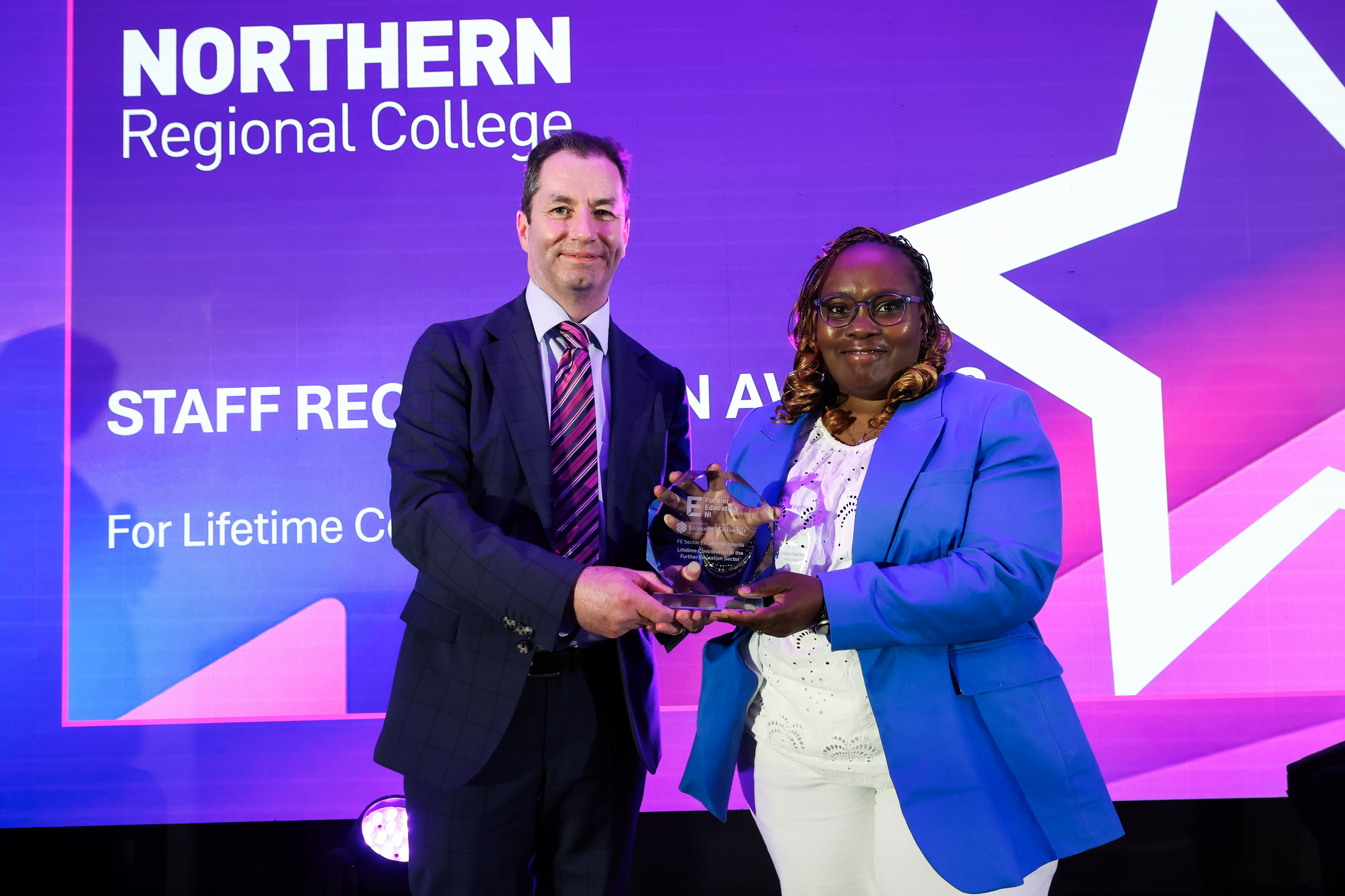 Newtownabbey Lecturer and Student Celebrated at Further Education Excellence Awards
